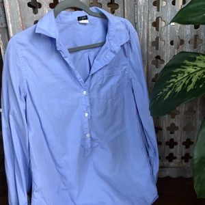 Blue collared shirt